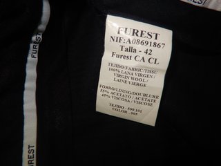 Pantalón lana Furest hombre talla 42