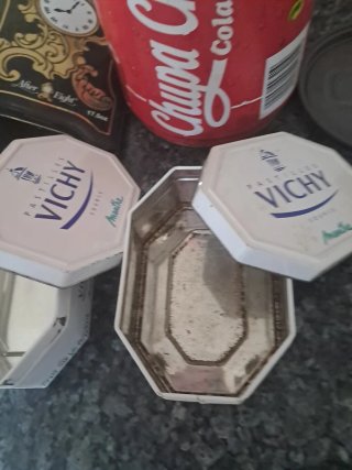 Lote 5 Cajas Metálicas  vintage de Colección