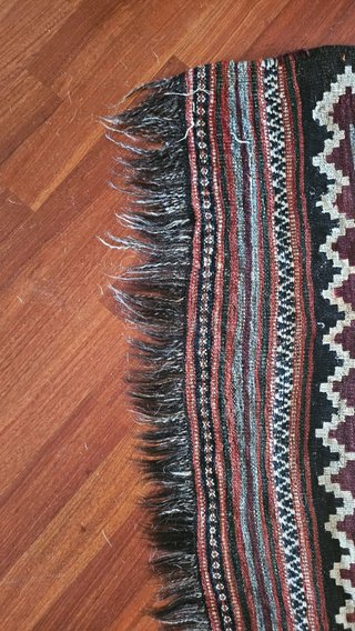 Tappeto grande Kilim Soumak pura lana fatto a mano