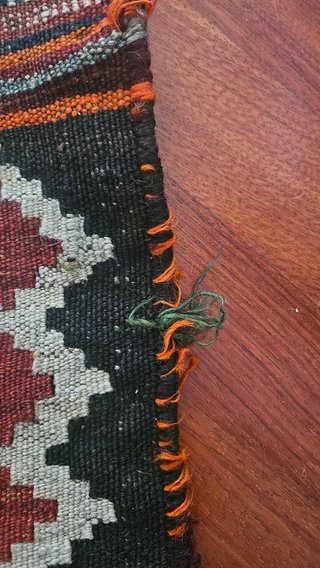 Tappeto grande Kilim Soumak pura lana fatto a mano