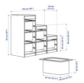 Estantería IKEA 'TROFAST' 99x44x94 cm