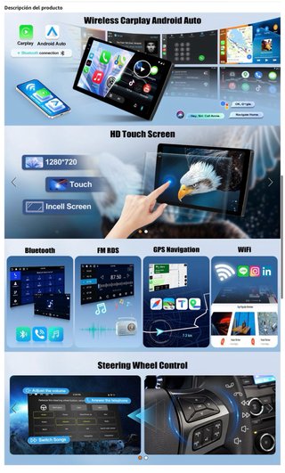 NUEVO! (160€) Radio Coche Android 15 4+128GB BMW 3