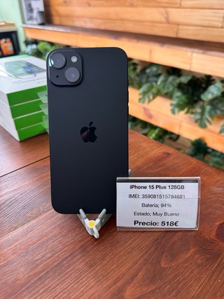 iPhone 15 Plus 128GB Nero (ESIM)