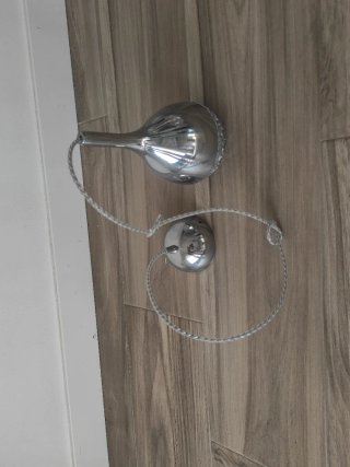 Lámpara Colgante Cromada con Cristal