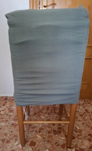 4 Cojines para sillas con sus fundas verdes (PACK)