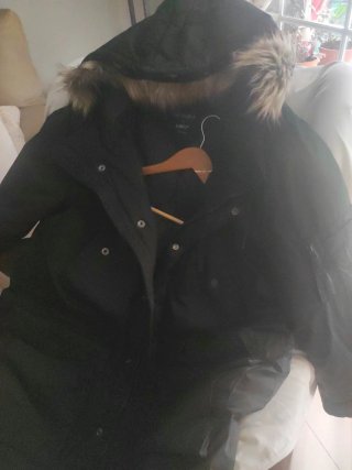 Abrigo Parka Hombre Celio Negro Talla L