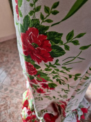 Vestido de flamenca con flores