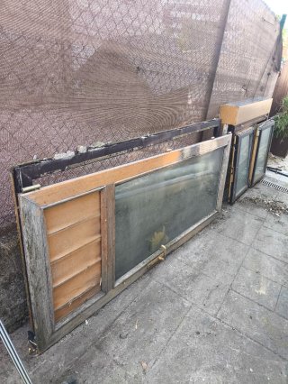 Ventana y puerta aluminio madera