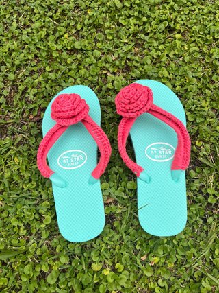 Chanclas S7 STAR Crochet Flores Talla 37
