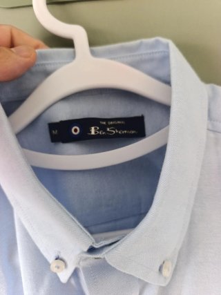 Camisa Ben Sherman Azul Manga Corta