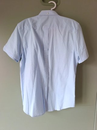 Camisa Ben Sherman Azul Manga Corta