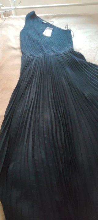 Vestido Asimétrico BOSS Talla M Azul Marino
