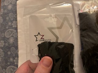 3 FASCE NUOVE PER CAPELLI IN PIZZO NERO STELLAZETA