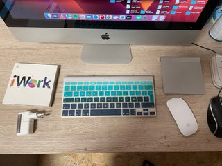 iMac Apple Plata y Blanco