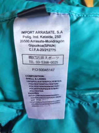 Chaqueta Ternua Plumas Mujer azul/Roja
