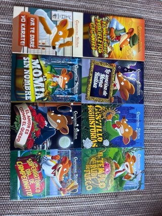 Pack 8 libros coleccion Geronimo Stilton