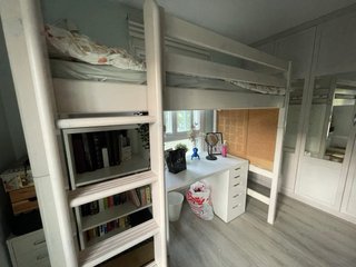 Litera madera blanca lacada marca FLEXA