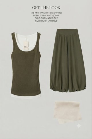 Conjunto Camiseta y Pantalón Verde y Blanco