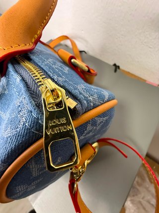 Bolso Louis Vuitton Monogram Denim Azul Naranja