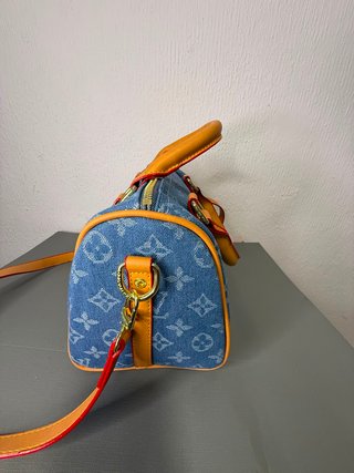 Bolso Louis Vuitton Monogram Denim Azul Naranja