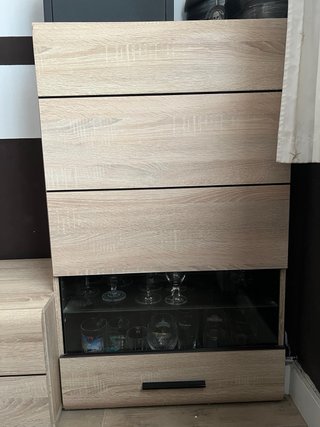 Muebles de comedor moderno 3 piezas + estantería