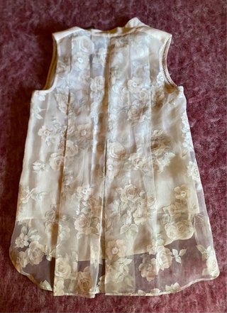 Camisa Arggido Verano Beige/Blanco