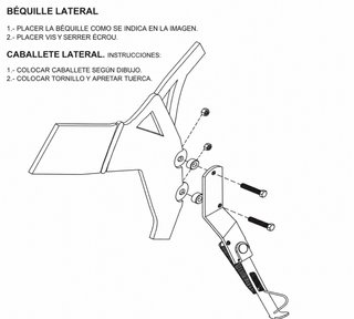 Caballete Lateral Derbi GP1 Open 50/GP1 Racing 50