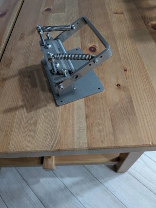 Máquina manual para dividir cuero