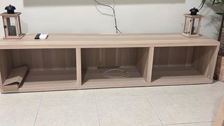 Mueble TV salón madera claro