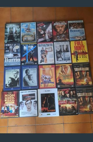 20 DVDs Películas Variadas a 2 euros unidad