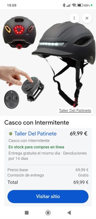 Casco 360 con intermitentes LED