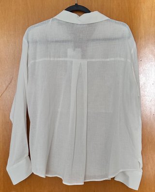 Camisa Zara bordada blanca Talla L