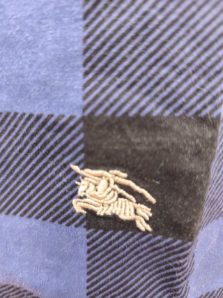 Camisa Burberry Cuadros Azul y Negro