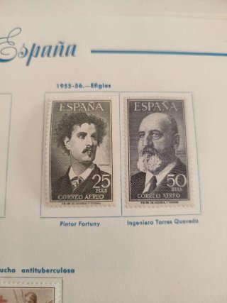 Sellos España 1955-56 Efigies