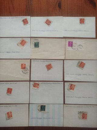 112 Sellos España Matasellos Lujo
