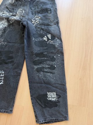 Pantalones Skate Talla 38 Grises y Negros