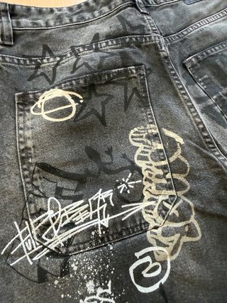 Pantalones Skate Talla 38 Grises y Negros