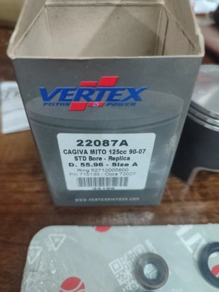 Pistón Vertex Cagiva Mito-retenes-jaula agujas