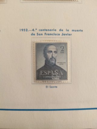 Sello España 1952 San Francisco Javier