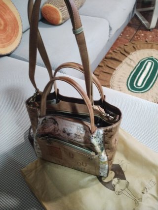 Bolso Anekke Beige y Dorado