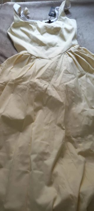 Vestido Maje Amarillo Talla 34 Nuevo