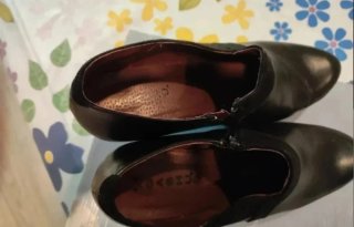 Zapatos de tacón negros con plataforma