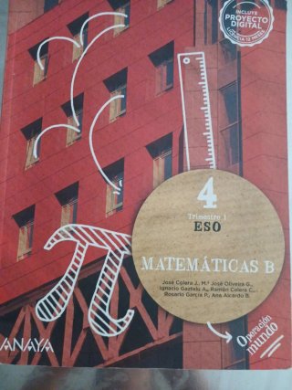 Matemáticas B. 4o de ESO solo primer trimestre