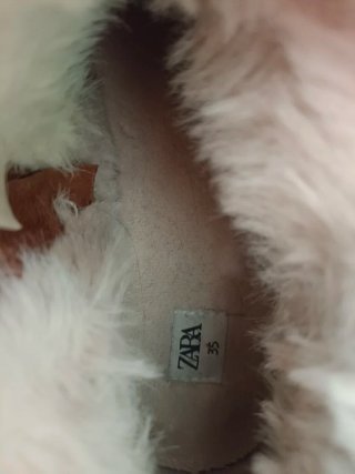 Botines Zara Kids pelo marrones T.35