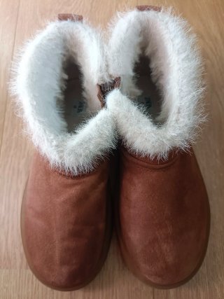 Botines Zara Kids pelo marrones T.35