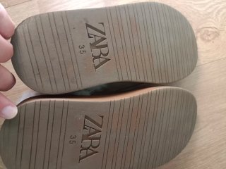 Botines Zara Kids pelo marrones T.35