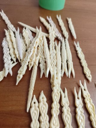 Palillero vintage  Bote perfecto, palillos nuevos