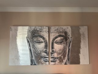 Cuadro Decorativo Buda Metal y Madera