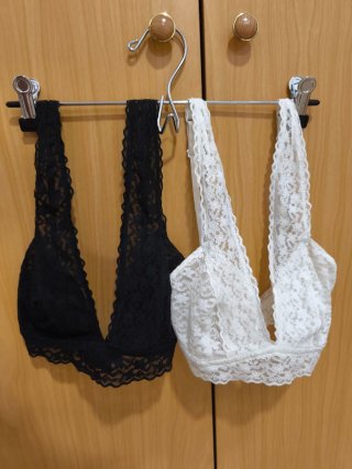 Bralette encaje blanco