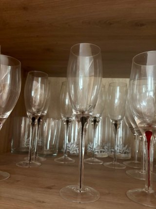 Juego copas y vasos Musgo